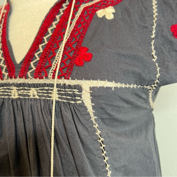 Ulla Johnson Embroidered Mini Tunic Dress - Picture 4 of 9